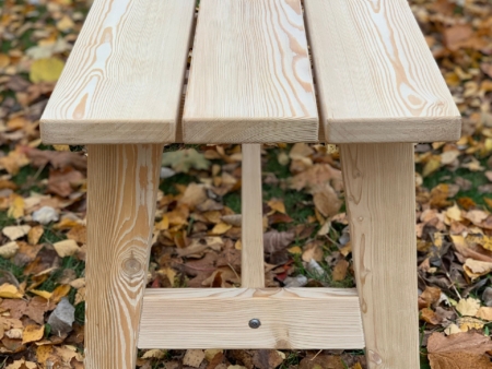 2-sitzer Holzbank aus Sibirischer Lärche ohne Rückenlehne 130cm Gartenbank Sitzbank, Bänke Massivholz